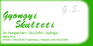 gyongyi skulteti business card