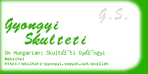 gyongyi skulteti business card